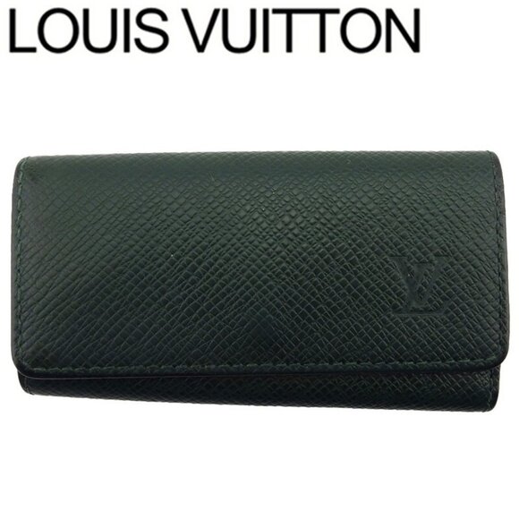 LOUIS VUITTON Key Case Taiga Taiga Leather Authentic Used - Picture 2 of 9